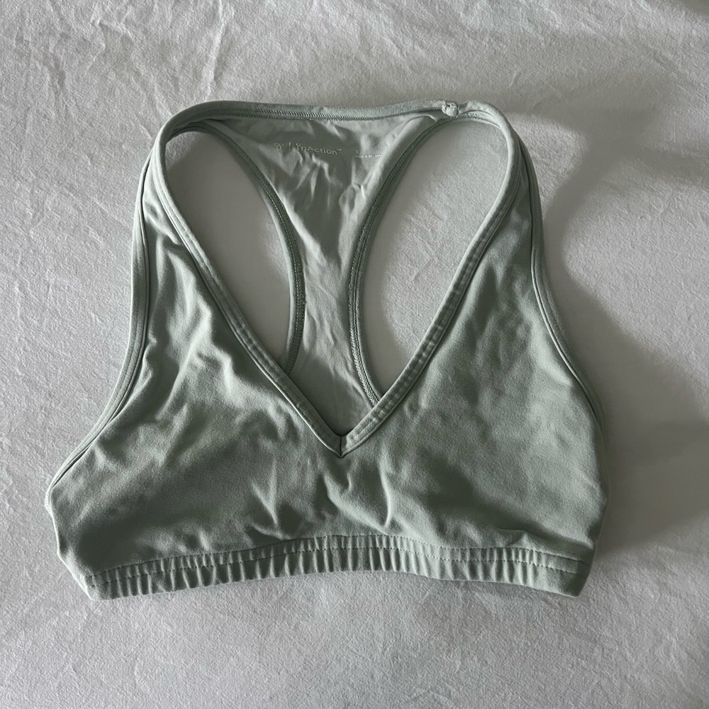 Aritzia sage green sports bra